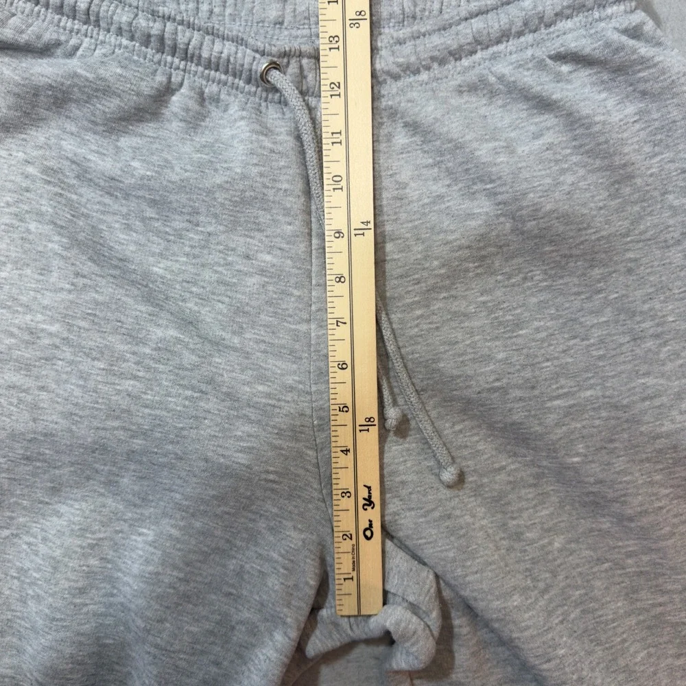 Daisy Street New York Graphic Wide Leg Sweatpants Heather Grey Mens Large L - Picture 8 of 11